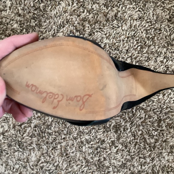 Sam Edelman Black Kendrix Leather Straps Heel Ankle Booties 6M - Picture 4 of 11